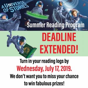 Summer Reading Program deadline Extended graphic