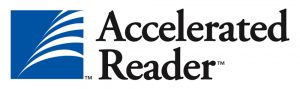 accelerated reader black and blue logo