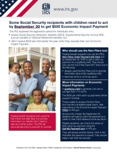 IRS Economic Impact Payment Flyer - Social Security with Children