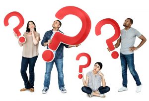 people holding question marks