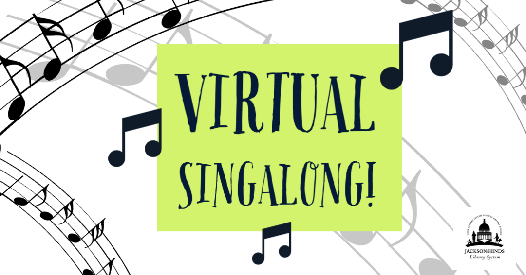 Virtual Singalong Graphic with musical scales