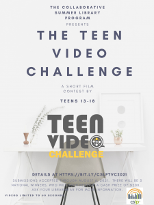 CSLP Teen Video Challenge flyer