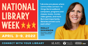 Molly Shannon is the 2021 National Library Week Honorary Chair.